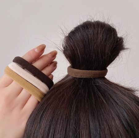 ربطات شعر ناعمة، بدون خياطة للنساء والفتيات، ربطات شعر مرنة للغاية، ربطات شعر للشعر السميك بدون ضرر، ربطات شعر مع منظم،اربع لون مختلف،20 قطعة