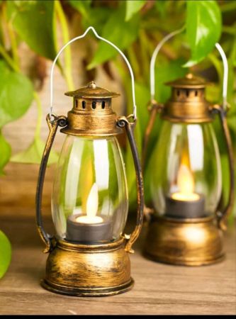 مصباح ديكوري LED على شكل حصان، مصباح زيت رمضاني