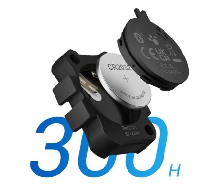 مستشعر السرعة ومستشعر الإيقاع moofit CS9، بلوتوث وANT+، مستشعر سرعة الدراجة اللاسلكي، مقاوم للماء IP67، متوافق مع Wahoo وZwift وPeloton وCoosporide وRouvy، أسود