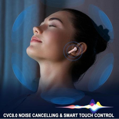 Brand: Jxrev سماعات أذن لاسلكية، سماعات بلوتوث 5.4 في الأذن مع 4 ميكروفونات ENC لإلغاء الضوضاء، سماعات أذن بلوتوث تعمل لمدة 40 ساعة، سماعات أذن لاسلكية ستيريو هاي فاي عميقة، مقاومة للماء IP7، شحن سريع USB-C، لون اسود