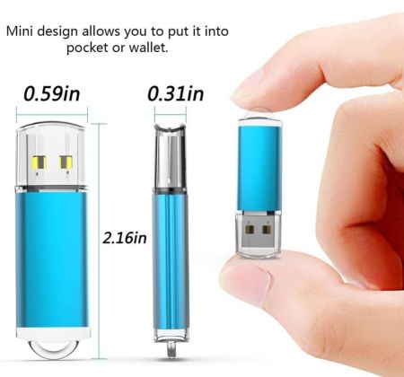ذاكرة فلاش سعة 16 جيجابايت USB 2.0 من كيه آند زد زد بسعة 16 جيجابايت 3قطع  (ألوان مختلطة: ازرق، اصفر، بنفسجي)