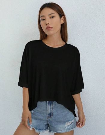 SHEIN EZwear بلوزة شراشيب جانبية غير محددة الحجم