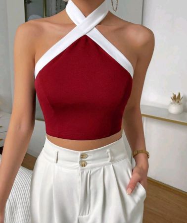 SHEIN Privé توب بحمالة متباينة