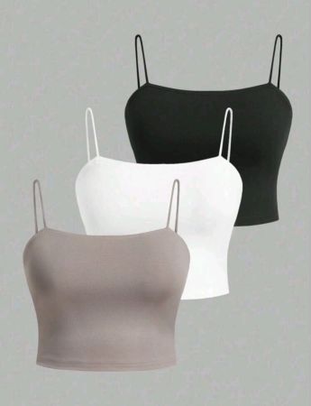 طقم ملابس صيفية من 3 قطع من SHEIN EZwear بمقاسات كبيرة