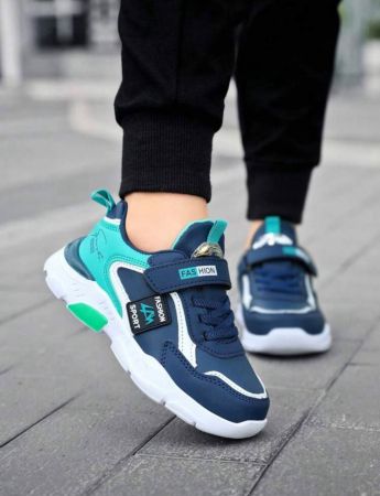 حذاء رياضي للأطفال، حذاء رياضي عادي للأولاد، نمط جديد من حذاء الجلد المقاوم للماء لفصل الخريف