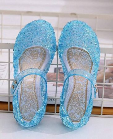 أحذية أميرة للبنات أطفال صنادل جيليه مغلقة من الأمام مع خطاف وحلقة للارتداء، مريحة وقابلة للتنفس للاستخدام الداخلي والخارجي، ربيع/صيف