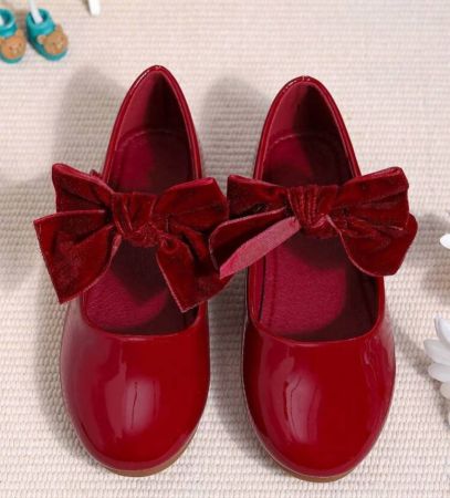 أحذية مدرسية مسطحة عصرية للبنات ، الربيع والخريف