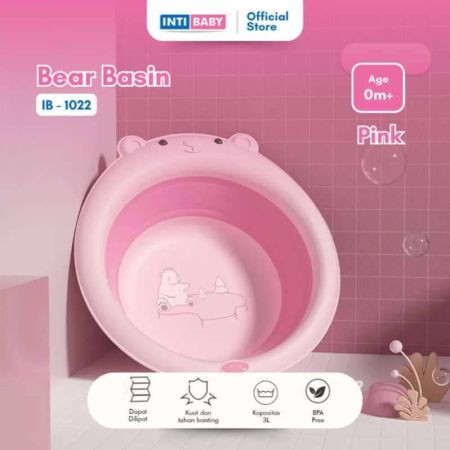 حوض غسيل قابل للطي على شكل دب من INTI BABY / حوض قابل للطي (IB-1022) / حوض قابل للطي على شكل دب من Lavie baby house