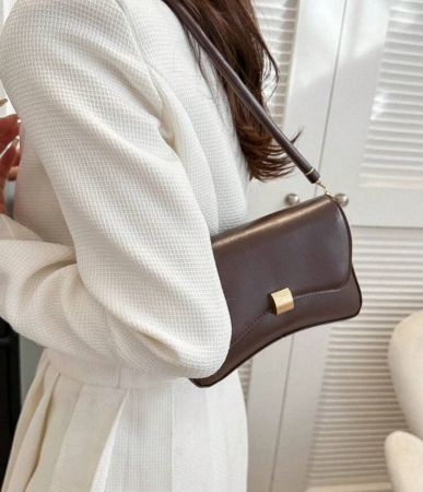حقيبة إبط ذات طراز بسيط، حقيبة إبط عصرية للجميع، حقيبة كتف قابلة للطي عصرية للنساء