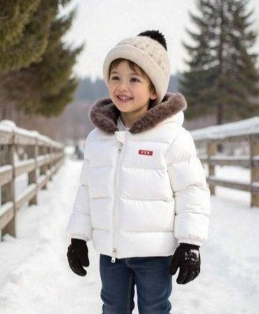 معطف دافئ قابل للعكس للأطفال الصغار