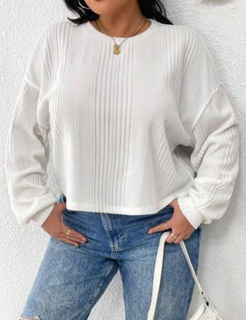 SHEIN Essnce ملابس نساء بحجم كبير طويلة الأكمام للخريف، ملابس علوية قطنية رخوة للخريف للسيدات، ملابس علوية بيضاء ملابس علوية للخريف، ملابس نسائية للخريف، ملابس للبنات المراهقات قمصان جميلة طويلة الأكمام للنساء، قمصان طويلة الأكمام للنساء، ملابس خريفية بيضاء طويلة الأكمام