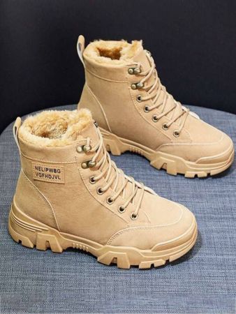 رقعة حروف أحذية الثلج المزخرفة بالحرارة مع رباط أمامي