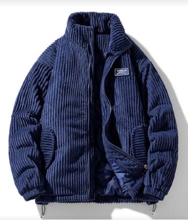 معطف مبطن مقاوم للرياح بياقة من الكردين السميك الجديد للشتاء