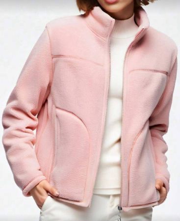 معطف رياضي للنساء للخارج والاستخدام اليومي من الفراء المزدوج، موضة خريف وشتاء، فضفاض بأكمام طويلة، دافئ، مناسب للارتداء في درجات حرارة من 5 إلى 20 درجة مئوية'