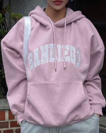 DAZY بلوزة هودي مبطنة حرارية للنساء، هودي كاجوال للخريف/الشتاء