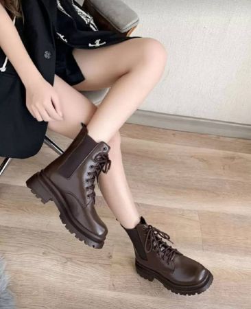 بوت تشيلسي يوني-سكس للخريف/الشتاء مع إغلاق أمامي بسحاب، بوت نسائية