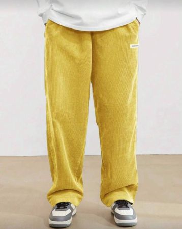 Claim Dot بنطلون رجالي أحادي اللون للاستخدام اليومي الكاجوال، بنطلون رجالي للشارع، هدايا للصديق، للخريف