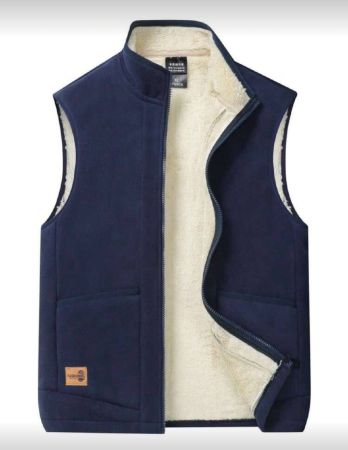 سترة داخلية مبطنة للرجال، ملابس خارجية سميكة ودافئة للخريف/الشتاء