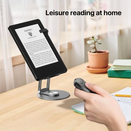 جهاز تحكم عن بعد Sycelu K1 RF لقلب الصفحات لملحقات Kindle Paperwhite وiPad وKobo وSurface وComics/Novels وiPhone وتابلت وأندرويد والتقاط الصور وتسجيل الفيديو عن بعد (أسود)