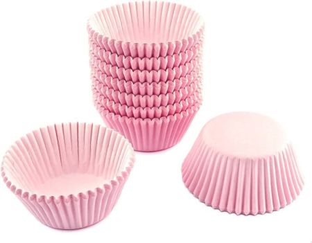 ون فيرست اكواب خبز بمقاس قياسي، بطانات كب كيك لعيد الشكر، 12 قطعة (pink)